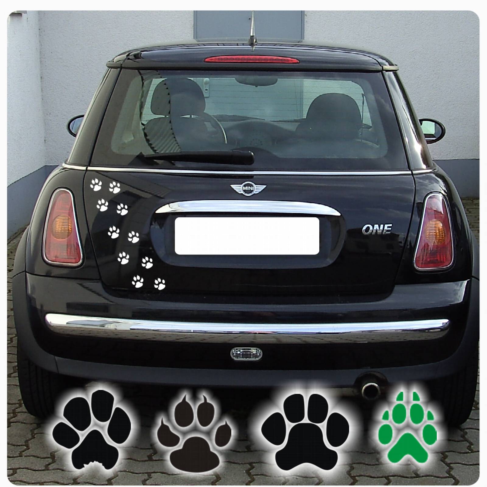 Hunde Pfoten Tatzen Autoaufkleber Aufkleber Auto Hundepfoten Sticker