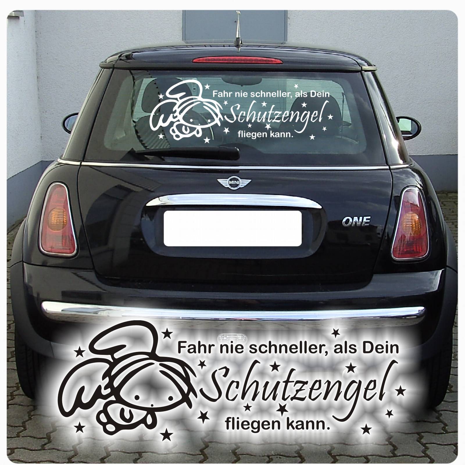 Schutzengel Auto Aufkleber Engel Angel Sterne Sticker Autoaufkleber