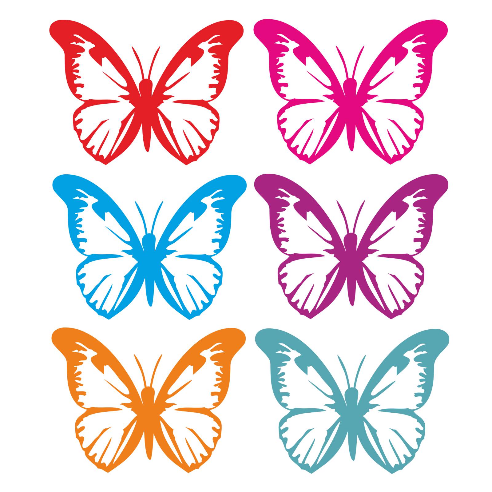 Autoaufkleber Schmetterling Butterfly Hawaii Auto Aufkleber Sticker ...