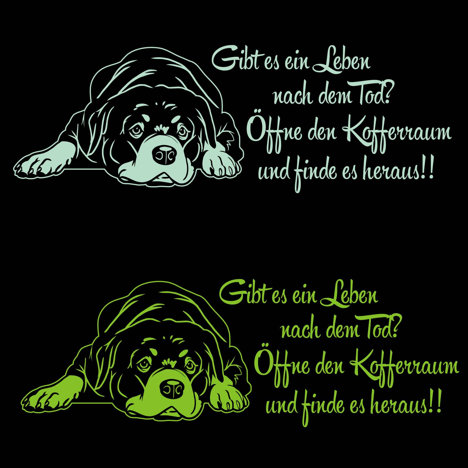 Rottweiler Gibt Es Ein Leben Nach Dem Tod Sticker Auto Aufkleber A643 Ebay