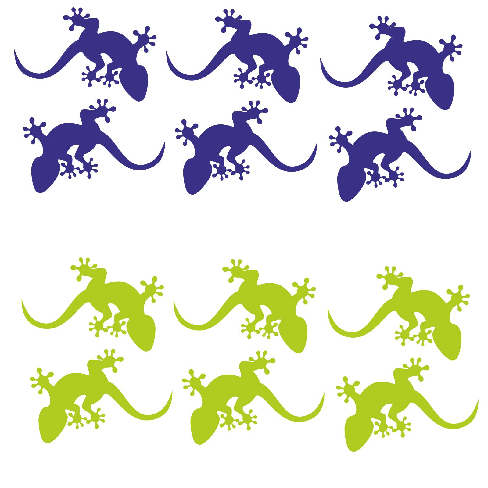 gecko gekko echse fahrrad aufkleber sticker set