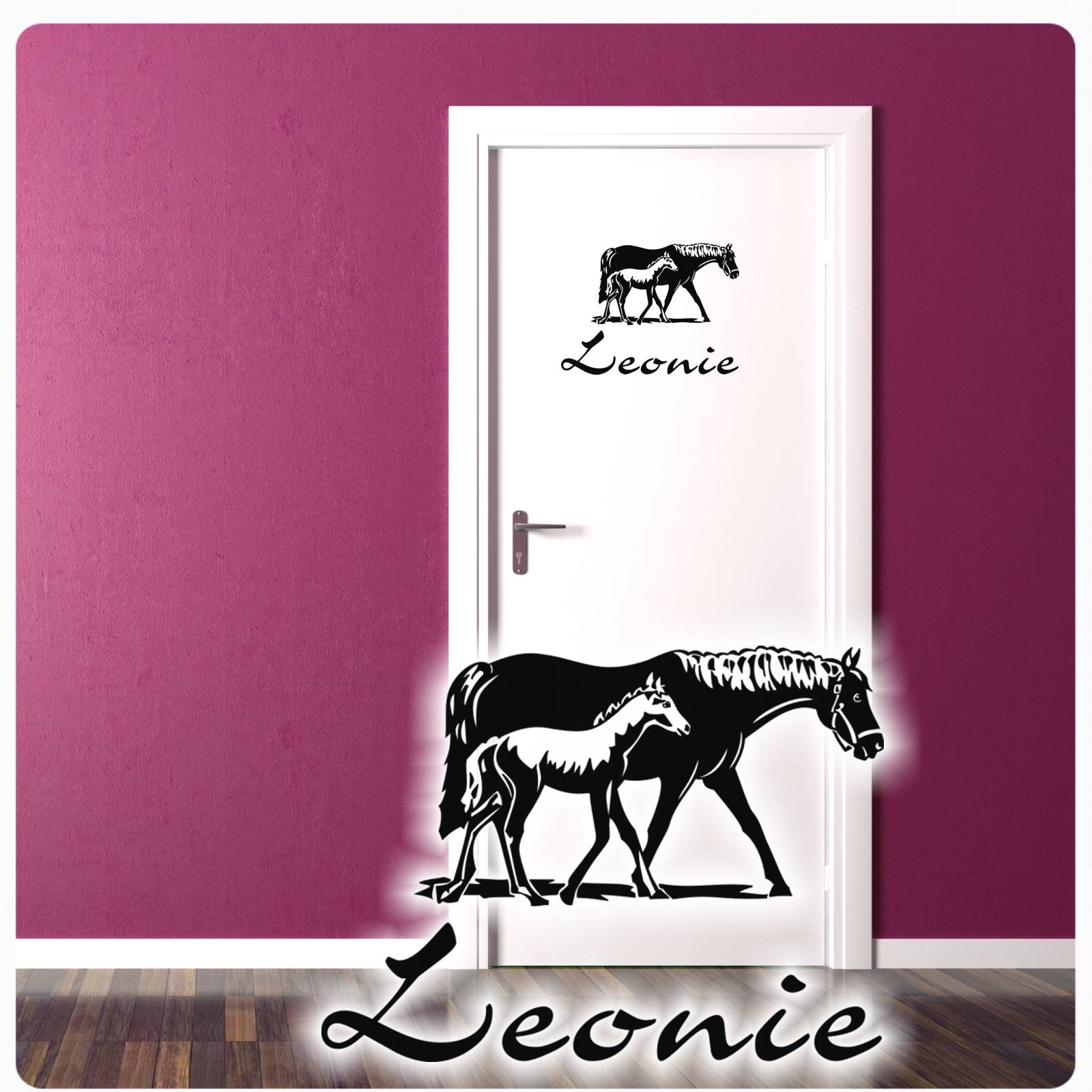 Huis Loch In Der Wand Wiese Fohlen Kinderzimmer Reiten Nikima 056 Wandtattoo Pferde Muurversieringen Stickers Actumma Com