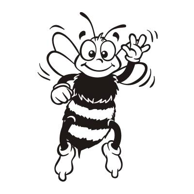 Autoaufkleber Tieraufkleber Biene, Bienen, Wespe