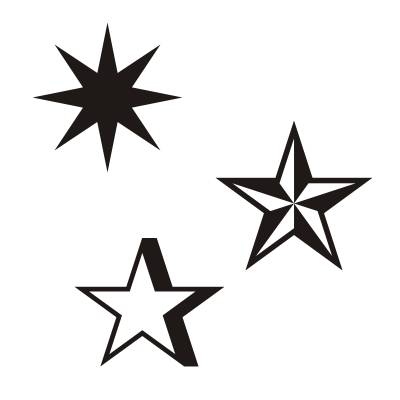 Autoaufkleber Stern, Sterne, Stars