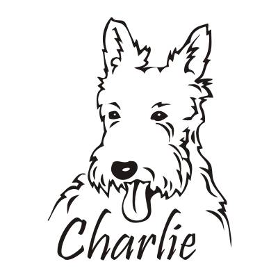 West Highland Terrier Aufkleber Hundeaufkleber