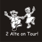 Preview: 2 Alte on Tour Caravan Aufkleber Wohnwagen Wohnmobil Sticker WoMo0313