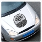 Preview: Autoaufkleber Adler Eagle Aufkleber Motorhaube Tribal Kopf A294