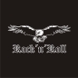 Preview: Adler Eagle Rock N Roll Auto Aufkleber Autoaufkleber Sticker A1249