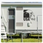 Preview: Adler Weißkopfseeadler USA Wohnmobil Aufkleber Wohnwagen Sticker WoMo083