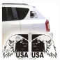 Preview: 2 er SET Adler Weißkopfseeadler USA Autoaufkleber Auto Aufkleber Sticker A495