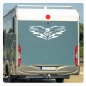 Preview: Tribal Adler Weißkopfadler Eagle Wohnmobil Aufkleber Caravan Sticker WoMo156