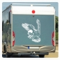 Preview: Weißkopfadler Adler Sticker Aufkleber Autoaufkleber Wohnmobil Caravan Wohnwagen WoMo066