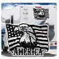 Preview: Wohnmobil Aufkleber Adler USA Fahne Flagge WoMo Caravan Aufkleber Sticker WoMo120