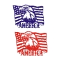 Preview: Wohnmobil Aufkleber Adler USA Fahne Flagge WoMo Caravan Aufkleber Sticker WoMo120