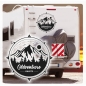 Preview: Kompass Rose Adventure Awaits Wohnmobil Aufkleber Wohnwagen Caravan Wohnwagen Sticker WoMo381