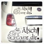 Preview: Ätsch vor dir! Autoaufkleber Turtle Schildkröte Sticker Aufkleber A2012