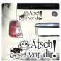 Preview: Ätsch vor dir! Autoaufkleber Turtle Schildkröte Sticker Aufkleber A2034