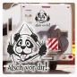 Preview: Wohnmobil Aufkleber Panda lustig Ätsch vor dir!  Caravan Wohnwagen Sticker WoMo435