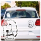 Preview: Autoaufkleber Windhund Afghane Auto Aufkleber Sticker A1132