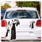 Preview: Hundeaufkleber Airedale Terrier Name Pfoten Auto Aufkleber Sticker A433