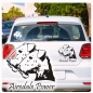 Preview: Airedale Power Terrier Auto Aufkleber  Sticker Hundeaufkleber A558