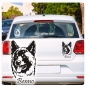 Preview: Akita Hundeaufkleber Auto Aufkleber Autoaufkleber Sticker A1131