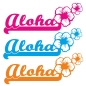 Preview: Aloha Hawaii Hibiskus Autoaufkleber Aufkleber Auto A199