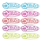 Preview: 2er SET Aloha Hibiskus Hawaii Autoaufkleber Auto Aufkleber Sticker A343