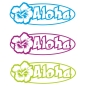 Preview: Autoaufkleber Aloha Hibiskus Blüten Blumen Hawaii Auto Aufkleber Sticker A057