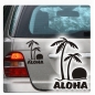 Preview: Aloha Palmen Auto Aufkleber Hawaii Autoaufkleber Sticker Decal A038