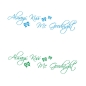 Preview: Always Kiss Me Goodnight Wandtattoo Wandsticker Schlafzimmer W813