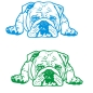 Preview: American Bulldog Bulldogge Autoaufkleber Auto Aufkleber Sticker A1714