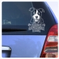 Preview: American Staffordshire Terrier Hunde Pfoten Auto Aufkleber Autoaufkleber A675