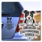 Preview: American Staffordshire Terrier Hunde Pfoten Auto Aufkleber Autoaufkleber A677