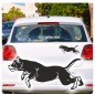 Preview: American Staffordshire Terrier Hunde Pfoten Auto Aufkleber Autoaufkleber A678