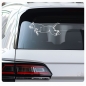Preview: American Staffordshire Terrier Hunde Pfoten Auto Aufkleber Autoaufkleber A678