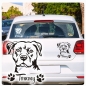 Preview: American Staffordshire Terrier Name Pfoten Autoaufkleber Auto Aufkleber Sticker A764