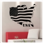 Preview: USA Amerika Flagge Fahne Wandtattoo W1336