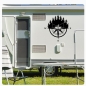 Preview: Angeln Kompass Rose Compass Wohnmobil Aufkleber Wohnwagen Caravan Wohnwagen Sticker WoMo411