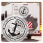 Preview: Kompass Rose Anker Maritim Wohnmobil Aufkleber Wohnwagen Caravan Wohnwagen Sticker WoMo384