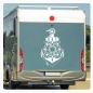 Preview: Maritim Anker Steuerrad Wohnmobil Caravan Wohnwagen Aufkleber WoMo270