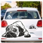 Preview: Autoufkleber Bullmastiff Auto Sticker Hundeaufkleber A3101