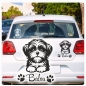 Preview: Autoufkleber Shi Tzu Sticker Aufkleber Hundeaufkleber A3110