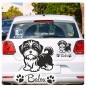 Preview: Autoufkleber Shi Tzu Sticker Aufkleber Hundeaufkleber A3112