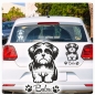 Preview: Autoufkleber Shi Tzu Sticker Aufkleber Hundeaufkleber A3114