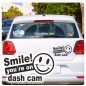 Preview: Smile you´re on dash cam lustig witzig Auto Aufkleber Sticker A3109