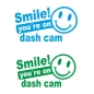 Preview: Smile you´re on dash cam lustig witzig Auto Aufkleber Sticker A3109