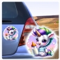 Preview: Baby Einhorn Flasche Autoaufkleber Sticker Auto Aufkleber Digitaldruck DA374