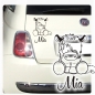 Preview: Autoaufkleber Baby Esel Name Auto Aufkleber Sticker A723