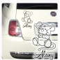 Preview: Autoaufkleber Baby Maus Name Auto Aufkleber Sticker A869